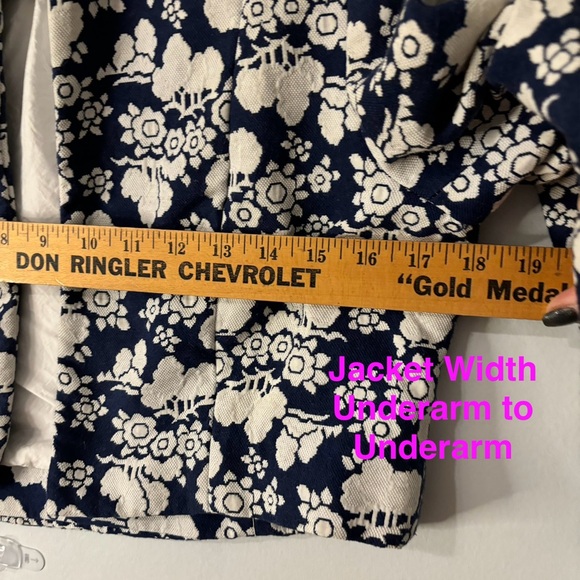 Vintage 60s Gino Charles Floral Brocade Heavy Tapestry Aline Dress and Jacket - Picture 15 of 16